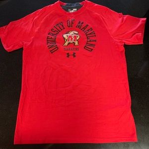 UMD- University of Maryland Under armour shirt.